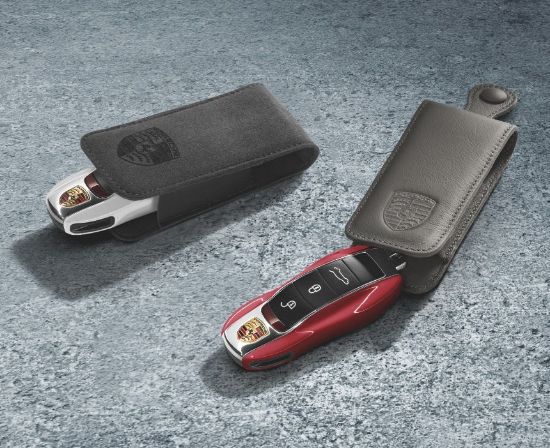 Picture of Key Pouch in Leather, Black