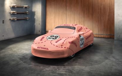 Picture of Car Cover, Indoor, 911 (992 Carrera), Pink Pig, w/Aerokit