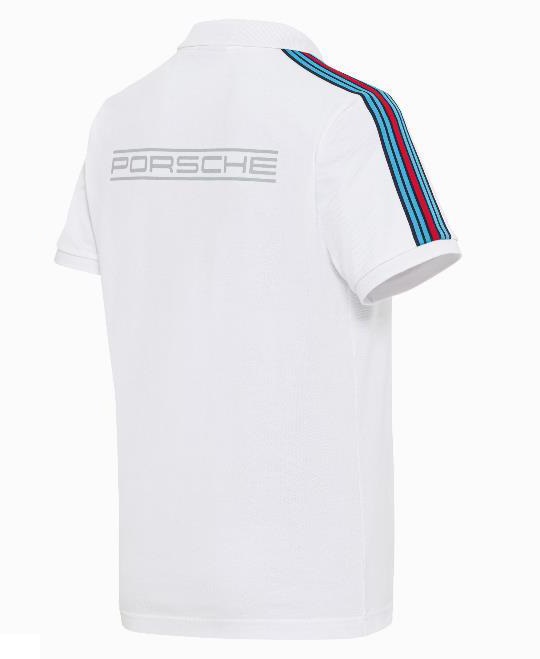 Polo Shirt, Martini Racing, White, Mens. Porsche Centre Brighton Shop