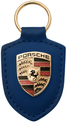 Picture of Keyring, Porsche Crest, Blue
