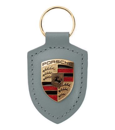 Picture of Keyring, Porsche Crest, Leather, Roughroads Collection
