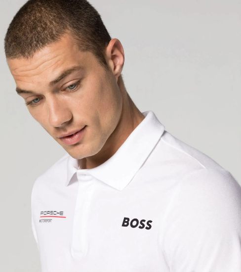 Picture of Polo Shirt, Motorsport x Boss, White, Mens