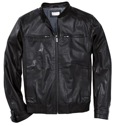 Picture of Jacket, Leather, Essential Collection, Mens, Medium