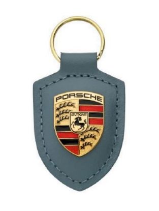 Picture of Keyring, Porsche Crest, Shoreblue, 60 Years 911 Collection, Limited Edition
