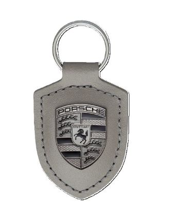 Picture of Keyring, Porsche Crest, Leather, Turbonite